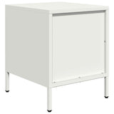 ZNTS Bedside Cabinet White 35x39x43.5 cm Steel 851254