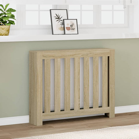 ZNTS Radiator Cover Sonoma Oak 104x20x82 cm Engineered Wood 852737