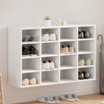 Shoe Cabinet with Shelf White 103 x 30 x 67 cm Engineered wood 808729