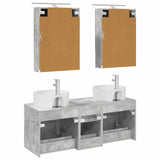 Bathroom Furniture Set 5 pcs Concrete Grey 3406922