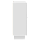 Sideboard High Gloss White 66 x 34.5 x 90 cm Engineered Wood 893939