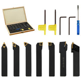 146719 12 Pieces Indexable Turning Tool Set 16x16 mm 100 mm