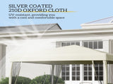 3 x 3 Pop Up Gazebo with 4 Mesh Sides and Carry Bag, Height Adjustable Party Canopy Tent, T3398P320005