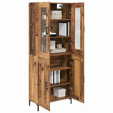 Highboard 2 pcs Old Wood Engineered Wood 3415654