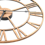 ZNTS Wall Clock Metal 40 cm Golden 283860