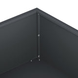 Garden Planter 2 pcs Anthracite 100 x 100 x 20 cm 8005027