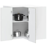 Kitchen Wall Corner Cabinet "Porto" Grey Sonoma Engineered Wood 854103