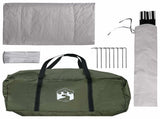 Camping Tent with Rainfly Water-resistant Dome Olive Green 42029005