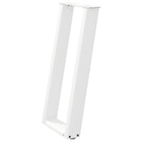 Console Table Legs U-Shaped 2 pcs White 28x cm Steel 4012777