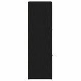 Book Cabinet Black Oak 90x28x90 cm Engineered Wood 862503