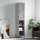 Highboard Grey Sonoma 34,5x34x180 cm Engineered Wood 3200335