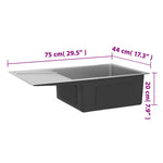 Handmade Kitchen Sink Stainless Steel 51520