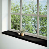 Window Sills 2 pcs Brown Black 140x30x2 cm Solid Wood Oak 4009195