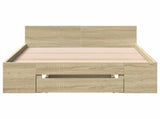 Bed Frame with Storage Sonoma Oak 80 x 200 cm Engineered Wood 3429598