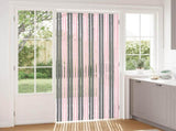 Insect Curtain Chenille Silver Grey and Pink 100 x 220 cm 42034442