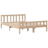 Bookcase Bed without Mattress 120x190 cm Small Double Solid Wood Pine 3322121