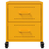 Bedside Cabinet Mustard Yellow 36x39x43,5 cm Steel 846632