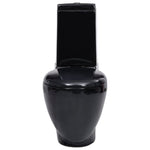 ZNTS Ceramic Toilet Back Water Flow Black 140298