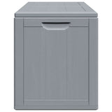 Garden Storage Box 180L Grey PP Wood Look 151234