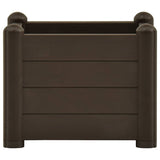 Garden Raised Bed PP Mocha 43x43x35 cm 313972