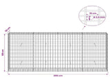 Gabion with 3.5 mm Wire and 5x10 cm Mesh 200x30x100 cm 3462718