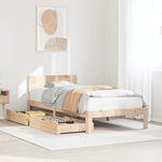 Bed Frame with Drawers without Mattress 75x190 cm Small Single 3301968