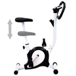 ZNTS Exercise Bike with Belt Resistance Black 92009