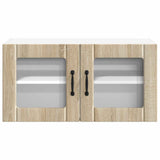 Wall Glass Cabinet LUCCA Sonoma Oak 80 x 31 x 40 cm 884947