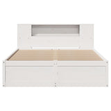 Bed Frame without Mattress White 140x190 cm Solid Wood Pine 3323423