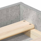 Bed Frame without Mattress Concrete Grey 75x190 cm Small Single Small Single 3203848