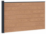 Fence Panel WPC and Aluminium Brown 42039067