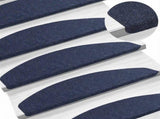 Self-adhesive Stair Mats 15 pcs Blue 80 x 28 x 3.5 cm 42040598