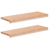 Window Sills 2 pcs Natural 80x 30 x 2 cm Solid Beech Wood 42048152