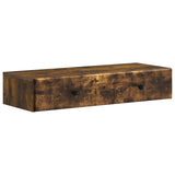 Wall-Mounted Side Table Smoked Oak 87.5 x 34.5 x 17 cm 899180