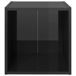 TV Cabinets 4 pcs High Gloss Black 37x35x37 cm Engineered Wood 805521