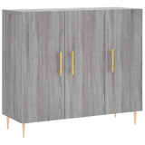 Sideboard Grey Sonoma 90x34x80 cm Engineered Wood 828098