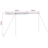 148144 Camper & Caravan Awning 3,6x2x2,15 m Beige
