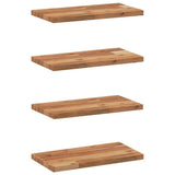 Floating Shelves 4 pcs 60x20x2 cm Oil Finished Solid Wood Acacia 3279502