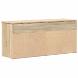 Shoe Bench Sonoma Oak 102x30.5x45 cm Engineered Wood 859138