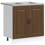 Kitchen Cabinet with Storage Kalmar Brown Oak 80 x 46 x 81.5 cm 3315008