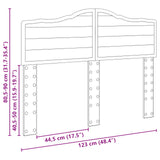 Headboard White Engineered wood 888682