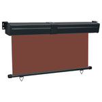 ZNTS Balcony Side Awning 145x250 cm Brown 48429