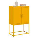 Highboard Mustard Yellow 68.5x38.5x107 cm Steel 846509
