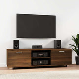 TV Cabinet Brown Oak 140x40,5x35 cm Engineered Wood 342628