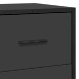 Sideboard Black 35.5x35x76 cm Engineered Wood and Metal 848959