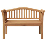 Garden Bench Brown 120 x 53.5 x 85 cm Solid teak wood 42006346