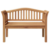 Garden Bench Brown 120 x 53.5 x 85 cm Solid teak wood 42006346