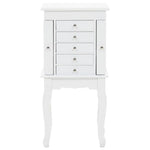 Free Standing Jewelery Cabinet White 246960
