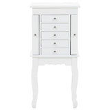 Free Standing Jewelery Cabinet White 246960