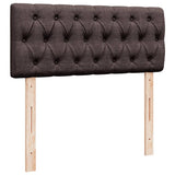 Box Spring Bed with Mattress Dark Brown 120x200 cm Fabric 3285865